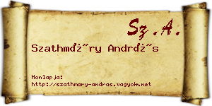 Szathmáry András névjegykártya