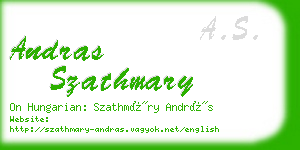 andras szathmary business card